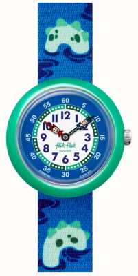 lik Flak 尼斯湖水怪——令人难以置信的蓝色和绿色手表 FBNP199