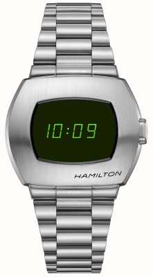 Hamilton 美国经典psr绿色数字表盘不锈钢表链 H52414131