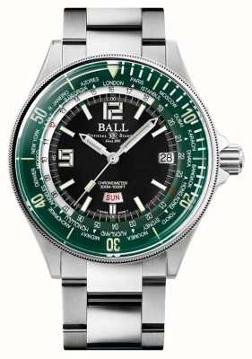 Ball Watch Company Engineer Master II 潜水员世界时间（42 毫米）绿色表盘不锈钢 DG2232A-SC-GRBK
