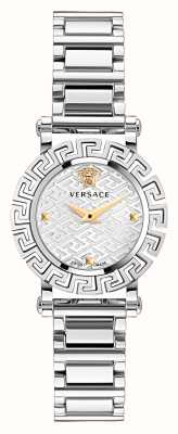 Versace 希腊语华丽 |银色表盘|不锈钢手链 VE2Q00322