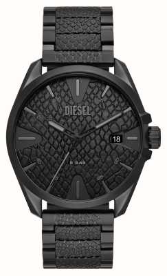 Diesel 男子 MS9 |黑色表盘|黑色不锈钢手链 DZ2161