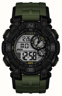 Timex x UFC 救赎数码/绿色橡胶 TW5M53900