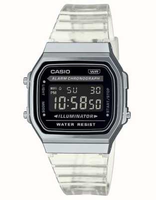 Casio 老式透明树脂带照明器 A168XES-1BEF