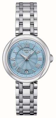 Tissot Bellissima 小淑女 |蓝色珍珠贝母表盘|不锈钢手链 T1260101113300