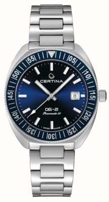 Certina Ds-2 |自动|蓝色表盘 |不锈钢手链 C0246071104102