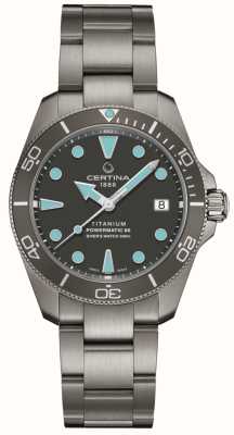 Certina Ds action diver 自动灰色钛金属/蓝色时标 C0328074408100