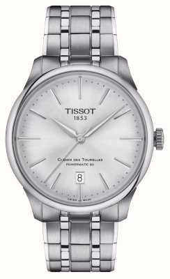 Tissot 旅行车 |动力 80 |银色表盘 |不锈钢手链 T1398071103100