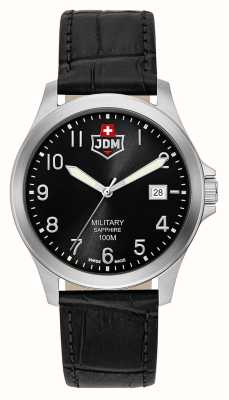 JDM Military Alpha i (40mm) 黑色表盘/黑色皮革 JDM-WG001-01