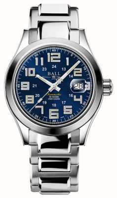Ball Watch Company 工程师米先驱 | 40 毫米 |限量版 |蓝色表盘 |不锈钢手链|彩虹管 NM9032C-S2C-BE2