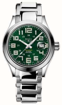 Ball Watch Company 工程师米先驱 | 40 毫米 |限量版 |绿色表盘 |不锈钢手链 NM9032C-S2C-GR1