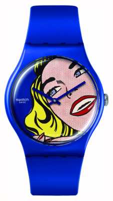 Swatch X moma - roy Lichtenstein 的女孩，手表 - 斯沃琪艺术之旅 SUOZ352