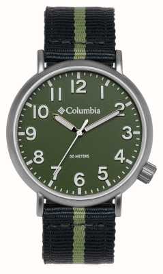 Columbia Trailbanks 石英橄榄绿表盘/黑绿条纹尼龙 CSS16-005