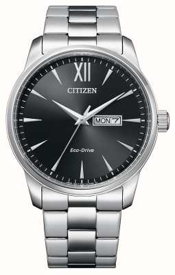 Citizen 男士 |生态驱动 |黑色表盘 |不锈钢手链 BM8550-81E
