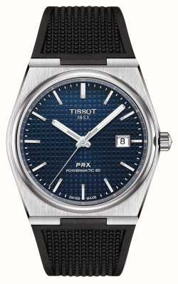 Tissot Prx powermatic 80 (40mm) 蓝色表盘/黑色橡胶 T1374071704100