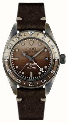 Out Of Order Irish coffee automatic gmt (40mm) 棕色表盘/深棕色皮革 OOO.001-25.IC