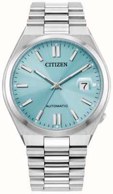 Citizen Tsuyosa 自动上链（40 毫米）太阳纹浅蓝色表盘 / 不锈钢 NJ0151-53M