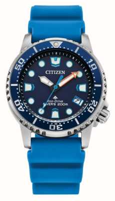Citizen Promaster Diver Eco Drive（36.5 毫米）蓝色表盘/蓝色聚氨酯表带 EO2028-06L