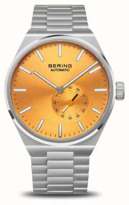 Bering 男士自动腕表（41毫米）黄色表盘/精钢表链 19441-701