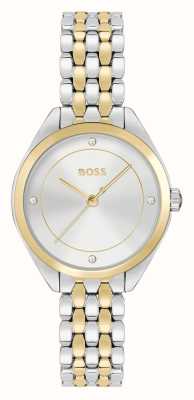 BOSS Mae（30毫米）银色表盘/双色金质和不锈钢表链 1502724