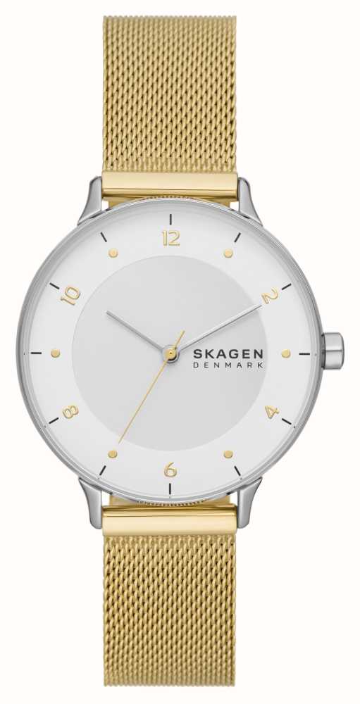 Skagen Riis（36毫米）白色表盘/金色钢网表链SKW3092 - First Class