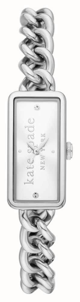 Kate Spade Rosedale（10毫米）银色徽标表盘/链式不锈钢表链KSW1809
