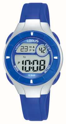 Lorus 数字多功能100m（31mm）数字表盘/蓝色PU表带 R2341PX9