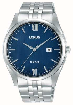 Lorus 经典日期（42毫米）深蓝色发纹表盘/精钢 RH985PX9