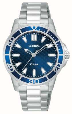 Lorus 运动石英100m（34mm）深蓝色表盘/不锈钢 RG249VX9
