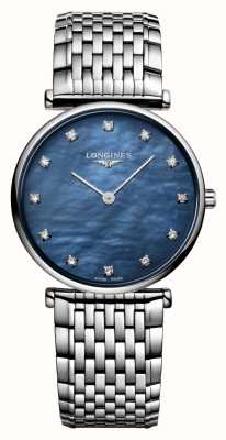 LONGINES 浪琴大经典 (29 毫米) 蓝色珍珠母贝表盘 / 精钢 L45124816