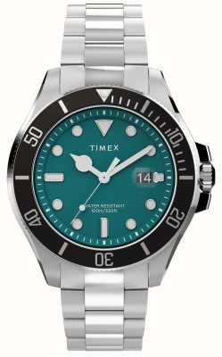 Timex Harbourside Coast（43毫米）绿色表盘/精钢表链 TW2V91900