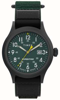 Timex 探险侦察兵（40mm）绿色表盘/绿色织物快缠表带 TW4B29700