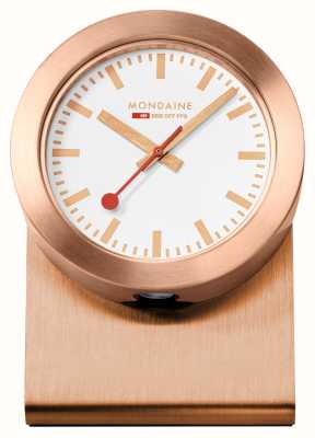 Mondaine Sbb 磁铁钟 (50 毫米) 白色表盘/铜色铝制表壳 A660.30318.82SBK