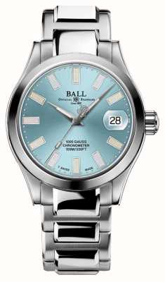 Ball Watch Company Engineer iii Marvellight 天文台表（36 毫米）浅蓝色表盘彩虹管/不锈钢表链 NL9616C-S1C-IBER