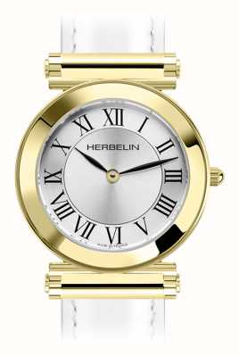 Herbelin Antarès 表壳 - 银色表盘 / 金质 PVD ​​不锈钢 - 仅表壳 H17443P01