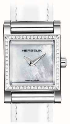 Herbelin Antarès 表壳 - 珍珠母贝表盘 / 镶钻不锈钢 - 仅表壳 H17144AP52Y09