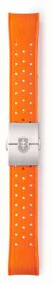 Elliot Brown 橙色热带橡胶表带 不锈钢折叠式 22 毫米表带 STR-R55S