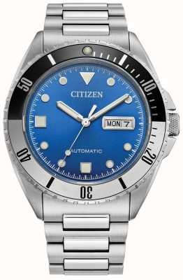 Citizen 男士运动自动腕表（42 毫米）蓝色表盘/不锈钢表链 NH7530-52M