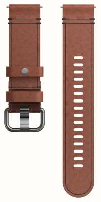 Polar 棕色皮革腕带，长/长 22 毫米 910110292