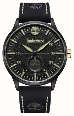 Timberland 贝克曼小秒针石英（44毫米）黑色表盘/黑色皮表带 TDWGA2181603