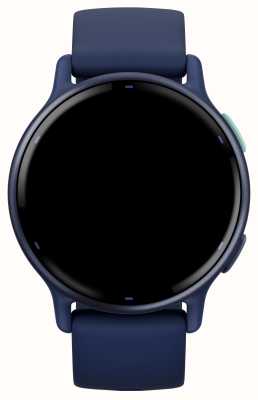 Garmin Vivoactive 5 金属海军蓝铝制边框，带海军蓝表壳和硅胶表带 010-02862-12