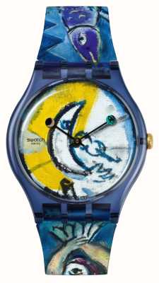 Swatch X 泰特美术馆 - 夏加尔的蓝色马戏团 - 斯沃琪艺术之旅 SUOZ365C