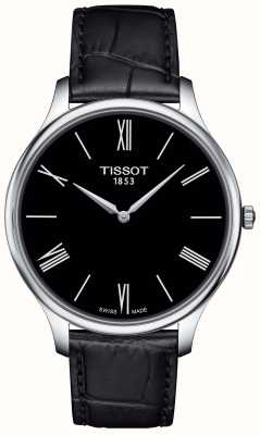 Tissot 男士传统 5.5 黑色皮革表带 T0634091605800