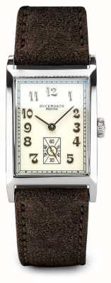 Duckworth Prestex Centenary（24毫米）奶油色表盘/棕色皮革表带 D803-06-D