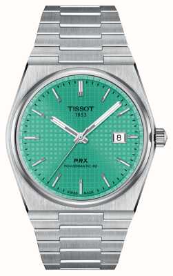 Tissot Prx powermatic 80（40 毫米）绿色表盘/不锈钢表链 T1374071109101