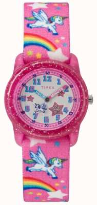 Timex 青春模拟粉色独角兽腕表 TW7C255004E