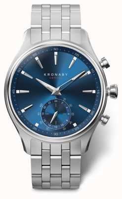 Kronaby 41毫米sekel蓝色表盘不锈钢表链a1000-3119 S3119/1