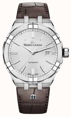 Maurice Lacroix Aikon自动棕色皮革手表 AI6008-SS001-130-1