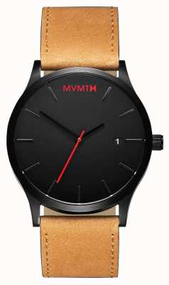 MVMT 黑色经典棕褐色|棕色皮革表带|黑色表盘 D-L213.5L.351