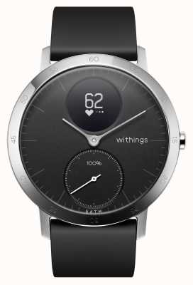 Withings 钢制hr 40mm黑色硅胶表带 HWA03-40BLACK-ALL-INTER
