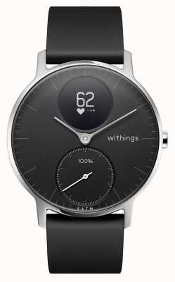 Withings 钢制hr 36mm黑色硅胶表带 HWA03B-36BLACK-ALL-INTER